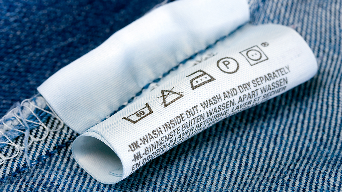 Kleidung Label